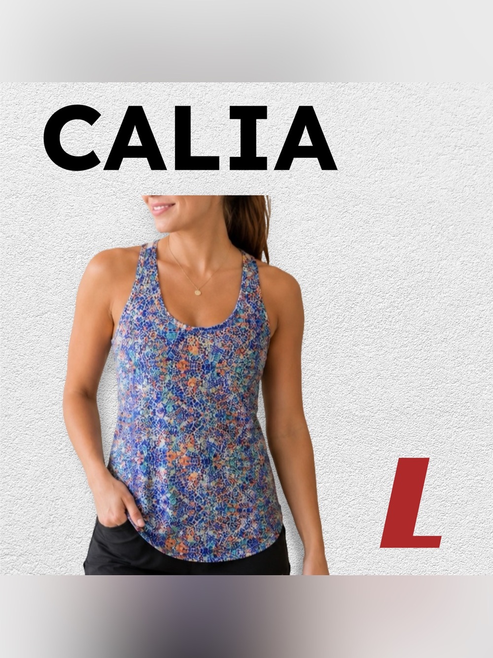 🇺🇸👌GUC CALIA | L | Colorful Mesh back performance sport & yoga tank*
